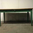 Vintage Tafel / Boerentafel / Bureau thumbnail 5