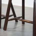 Set Van 4 Vintage Houten De Ster Gelderland Design Spijlen Stoelen thumbnail 13