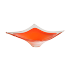 Orange Square Murano Glass Bowl, Italy 1970S thumbnail 2
