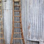 Industriele Vintage Houten Schildersladder, Schilderstrap thumbnail 3