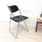 Vintage Klapstoel IKEA Chroom Zwart Niels Gammelgaard thumbnail 7
