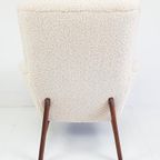 Vintage Teak Houten Fauteuil Nieuw Gestoffeerd Teddy thumbnail 8