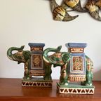 2 Supergave Middelgrote Aardewerk Geluksolifanten thumbnail 8