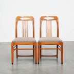 Set Van 2 Luxe Art Nouveau Design Schuitema Eetkamerstoelen Met Prachtige Details thumbnail 2