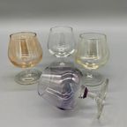 Set Cognac Glazen Gekleurd Parelmoer Glans 4 Stuks thumbnail 6