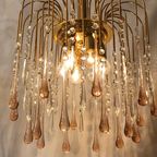 Roze Teardrop Murano Vintage Lamp thumbnail 11