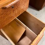 Vintage Xl Houten Bureau / Desk thumbnail 9