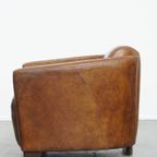 Comfortabele En Unieke Bruine Aviator Design Fauteuil Gemaakt Van Rundleer thumbnail 6