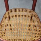 Set Van 2 Originele Vintage Thonet Design Bistro Stoelen Met Gematte Zitting thumbnail 5