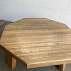 Vintage Eiken Brutalist Coffee Table / Salontafel thumbnail 6