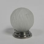 Art Deco Plafondlamp Met Mat Glazen Kap, Jaren 30 thumbnail 12