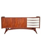 Vintage Dressoir - Mid Century Lowboard - Kast - Wit Hout Bruin - Reliving thumbnail 13