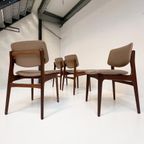 Set Massief Houten Deense Stoelen Met Skaileer, 1970’S thumbnail 18