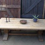 Prachtige Grote Eiken Klooster Tafel 240 Bij 100 Cm thumbnail 6