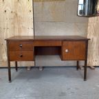 Vintage Vrijstaand Directie Bureau, Reliving thumbnail 8