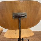 Paar Vintage Industriële Draaibare Metalen Stoelen thumbnail 7