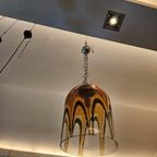 Italiaanse Hanglamp Van Glas Met Gouden Bogen Motief thumbnail 12