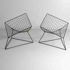 Postmodernistische Vintage Set Van "Oti" Lounge Chairs Voor Ikea Door Niels Gammelgaard thumbnail 8