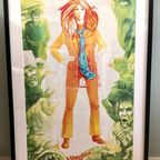 Vintage Poster Wrangler Jeans, Vintage Reclameposter thumbnail 2
