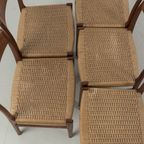 Set Van 5 Vintage Eetkamerstoelen 69230 thumbnail 12