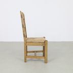 6X Brutalist Dining Chair With Cane Seats, 1970S thumbnail 5