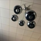 Vintage Chromen Cascade Luster / Hanglamp Met 5 Bollen thumbnail 8