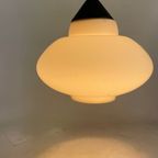 Vintage 50’S Mcm Hanging Pendant - Frosted / Semi Translucent White Glass - Louis Kalff / Phillip thumbnail 9