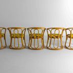 Exotische Vintage Bamboe Rieten Stoelen Uit 1960 thumbnail 17