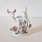 Jaren 60 Vintage Beeldje Hertje Bambi Porselein Beeld thumbnail 2