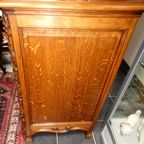 Louis Xv Franse Gebeeldhouwde Eiken Commode. thumbnail 7