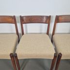 Vintage Teak Tafel & 6 Stoelen Mid Century Denmark '60 thumbnail 19