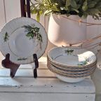 Vintage Schalen Set, Wit Porselein Met Lelietjes Der Dalen thumbnail 3