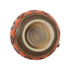 Zeldzame Oranje Bolle Vaas West Germany Aardewerk Wekara 1850-18 thumbnail 8