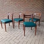 Set 4 Vintage Stoelen Deense Stoelen Jaren 60 thumbnail 4