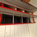 Brandweer Rode Lockerkast Vintage Kledingkast Wandkast thumbnail 10