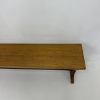 Vintage Solid Wooden Bench , 1970’S thumbnail 12