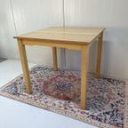 Vintage School/eettafel Bureau Werktafel Vierkant thumbnail 5