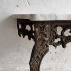 Victoriaanse Schouw Meubel Met Marber Blad thumbnail 6