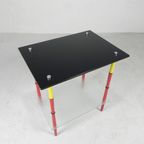 Arlecchino Tafel Met 2 Glasplaten In De Stijl Van Edoardo Poli, Jaren 50 thumbnail 5