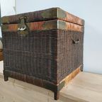 Rieten/Rotan Opbergmand Met Sluiting thumbnail 2