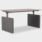 Ahrend 500 Bureau, Bladkleur Naar Keuze, 140 X 80 Cm, Antraciet Hoogte Instelbaar Onderstel thumbnail 2