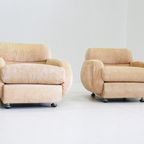 Set Vintage Italiaanse Fauteuils Jaren 70 thumbnail 8