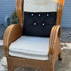 Vintage Wicker Armchair, thumbnail 2