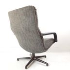 Artifort Draaifauteuil Grijs Bruin F154 Vintage Bureaustoel thumbnail 4