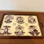 Vintage Dienblad Met Hollandse Tegels thumbnail 4