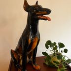 Ceramic Dobermann Statue thumbnail 2