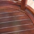 Mahoniehouten Bureaustoel Met Draaifunctie thumbnail 9