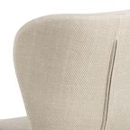 Pescara Eetkamerstoel - Set Van 2 - Beige Met Mat Zwart Frame thumbnail 3