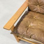Vatne Mobler Three Seats Sculptural Oak Frame Sofa From 1960’S thumbnail 8