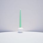 Witte Porseleinen Kandelaar Octagon thumbnail 2